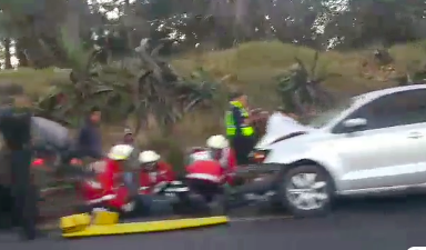 Registra la Apizaco-Tlaxcala accidente vial esta mañana